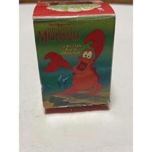 Vintage 1989 Disney's Christmas Ornament Little Mermaid Sebastian McDonalds